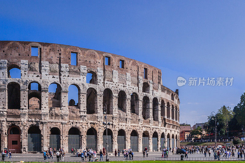 意大利，罗马——圆形大剧场的外观