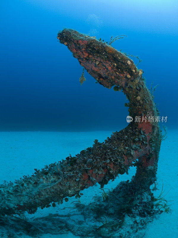 包着海绵的旧锚