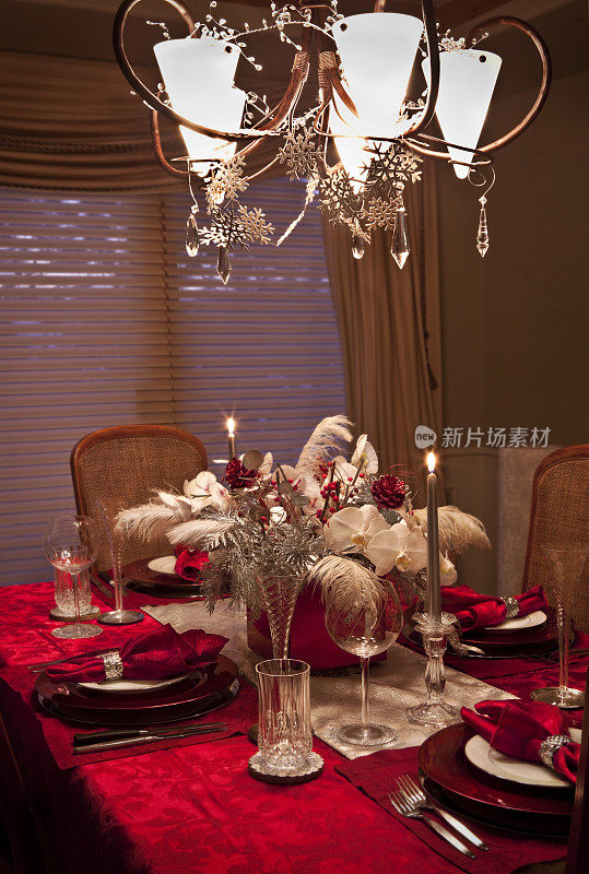 优雅圣诞餐桌