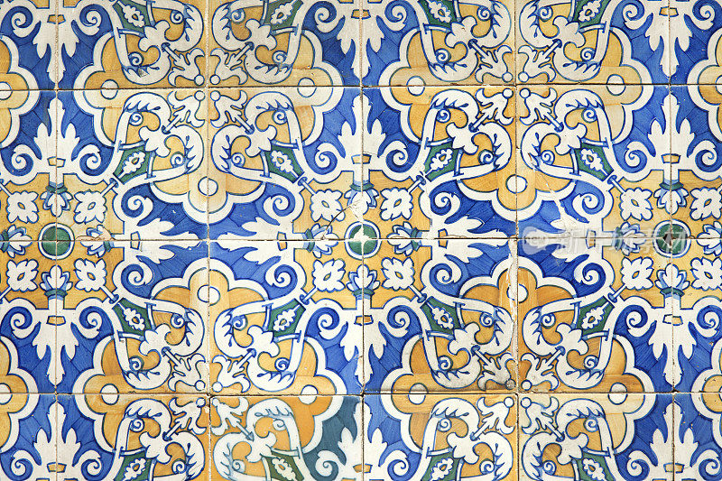 西班牙塞维利亚的旧瓷砖