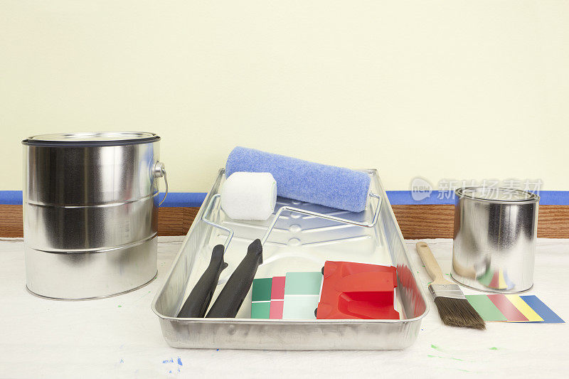 采购产品油漆罐，色板，和油漆设备