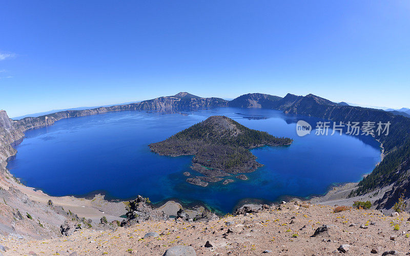 火山口湖，俄勒冈州，美国