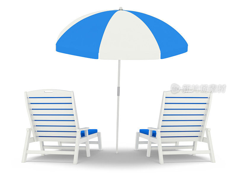 沙滩椅,伞