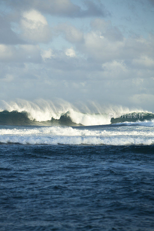 夏威夷北岸海浪。