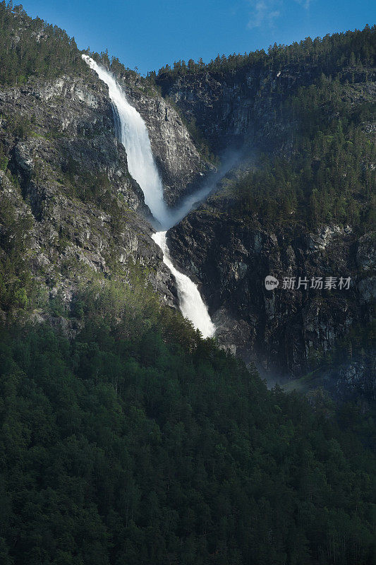 瀑布在挪威