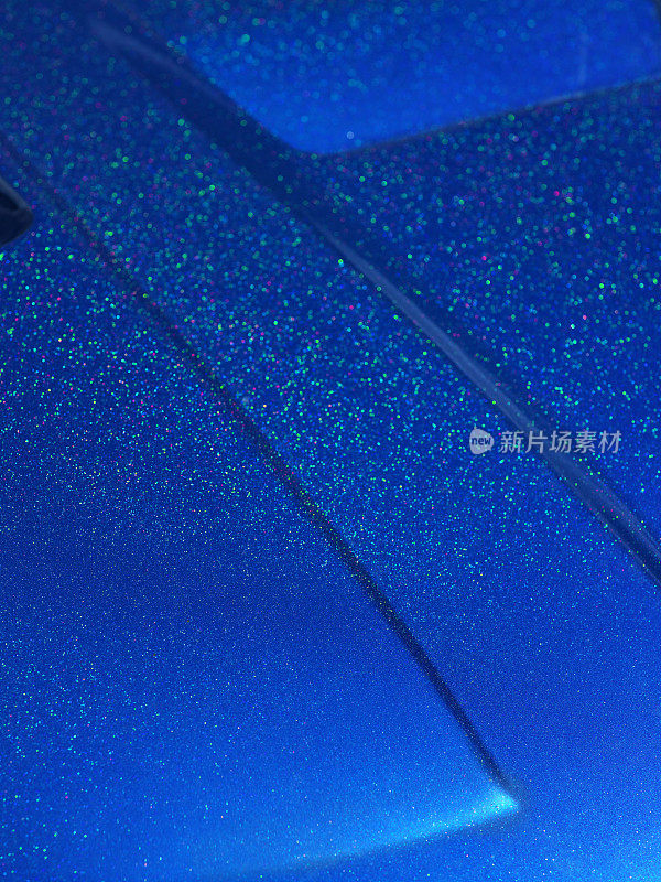 抽象图像金属蓝色汽车罩