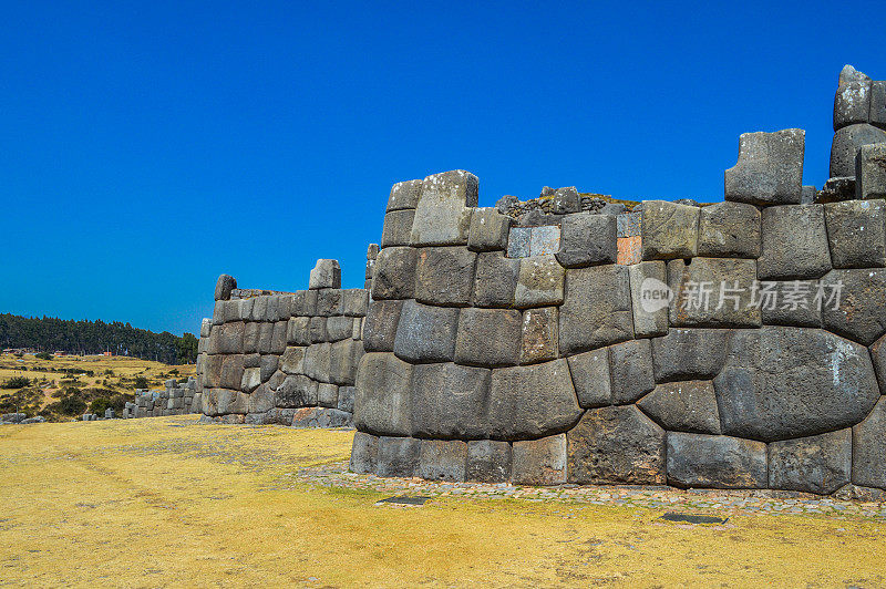 秘鲁库斯科附近萨克塞瓦曼的印加石墙