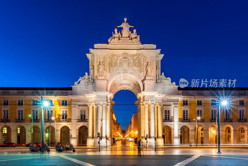 葡萄牙里斯本的奥古斯塔拱门