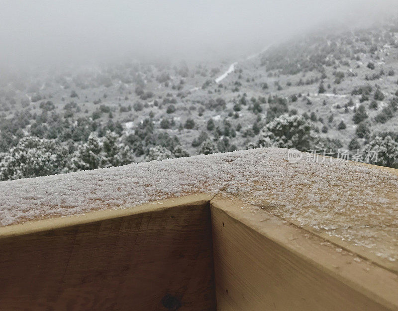 白色风景-科罗拉多州西部高海拔冬季降雪