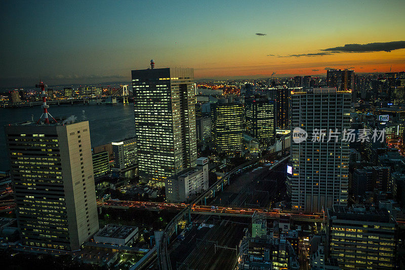 东京的城市夜景