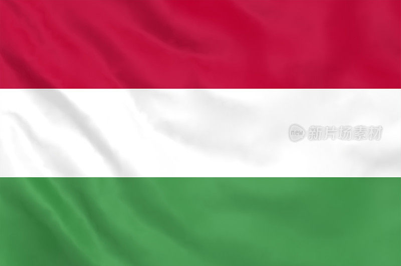 匈牙利国旗挥舞着