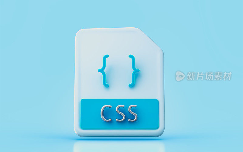 CSS文档文件签署3d渲染概念为程序员包含创建