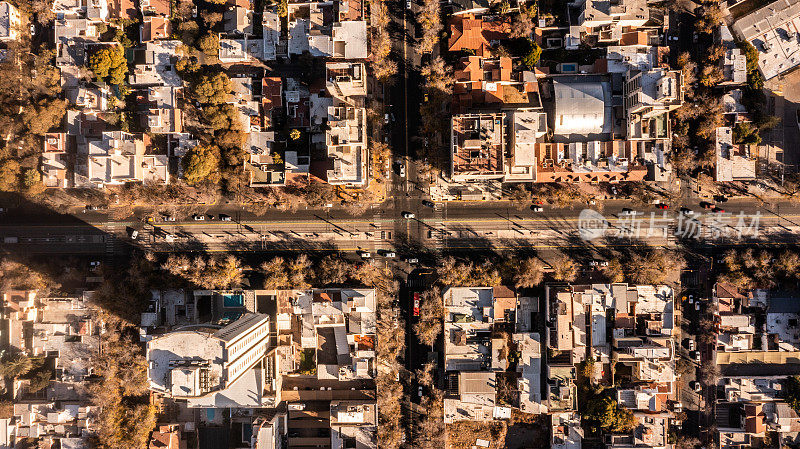 城市道路俯视图