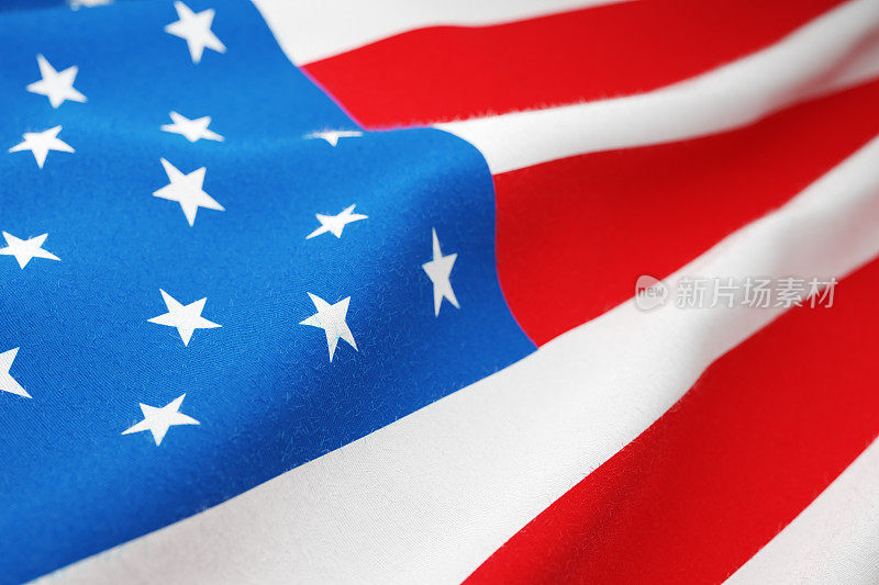 美国国旗，曲线，飞行，插图，美国文化