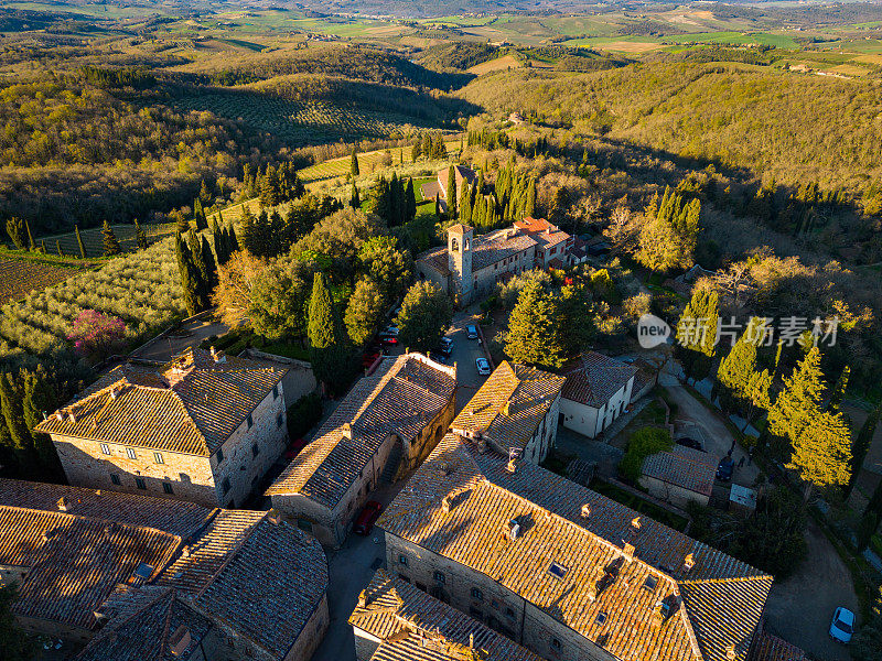 Fonterutoli，古意大利村庄