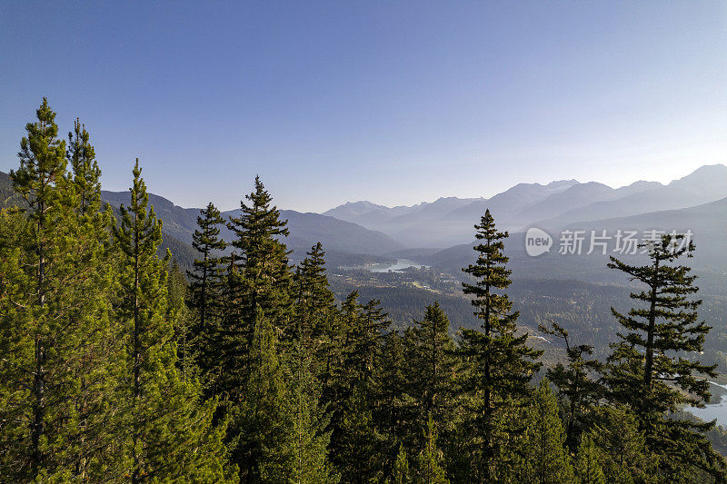 惠斯勒山谷的美景