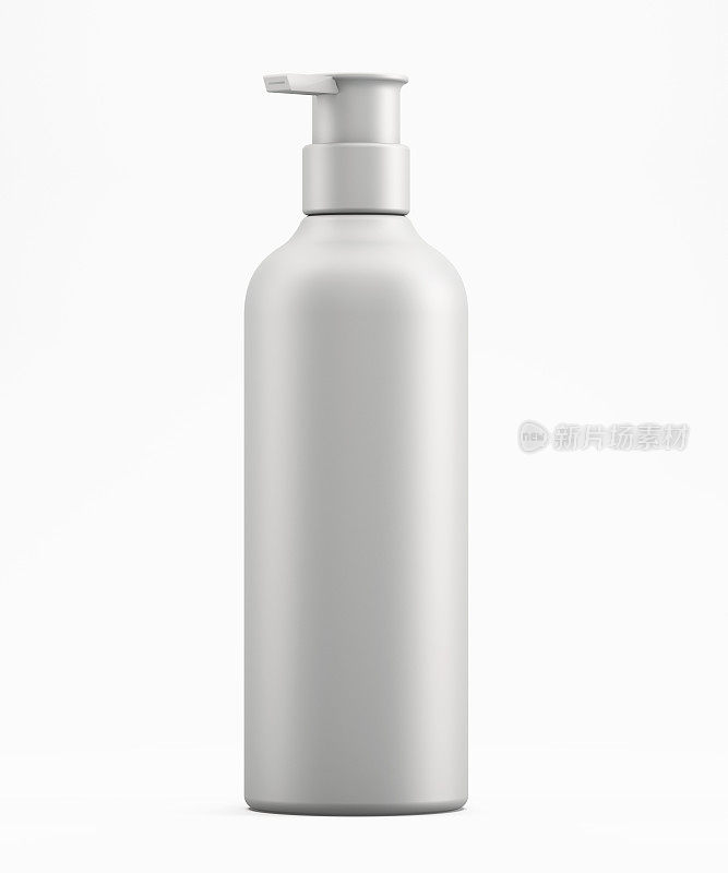 泵瓶皂分配器模型孤立在白色