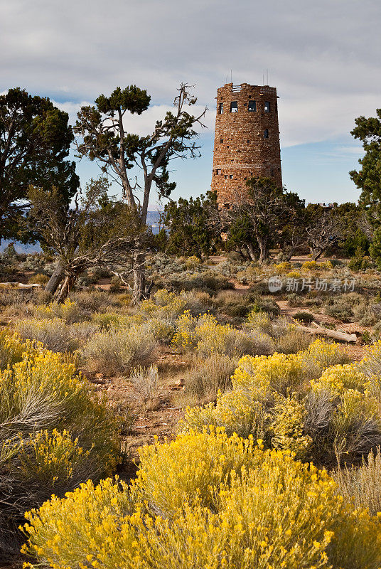 沙漠观点瞭望塔
