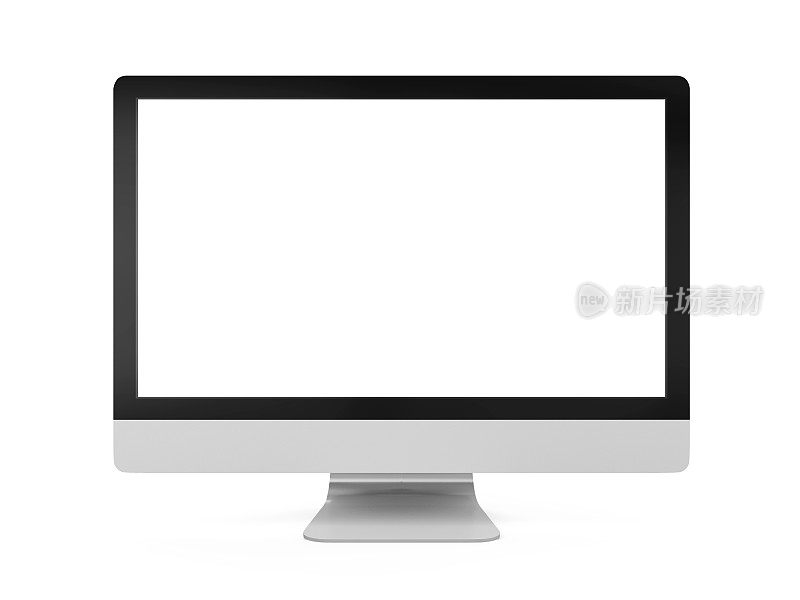 计算机显示器与空白白屏隔离