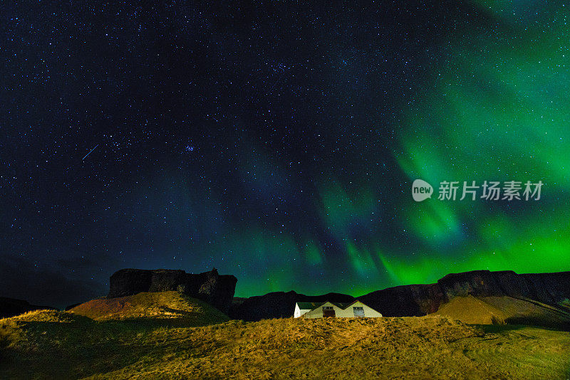 北极光,冰岛