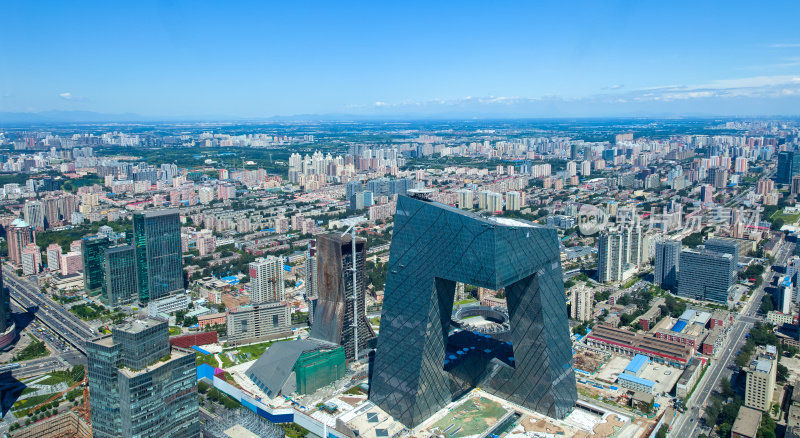 鸟瞰图北京，中国的首都