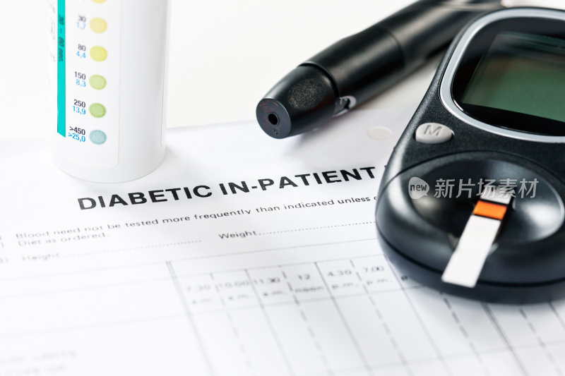 糖尿病诊断设备:血糖测试条和自动柳叶刀