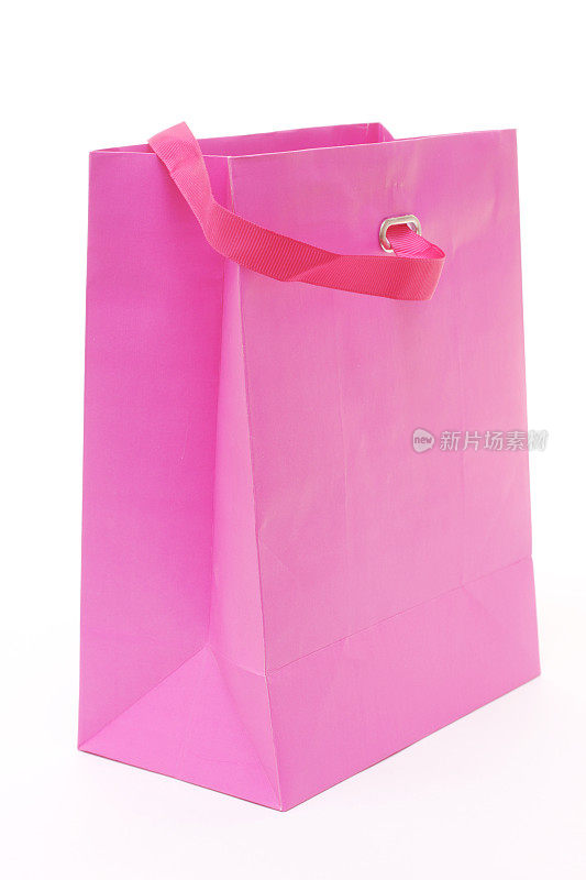粉红色的礼品袋
