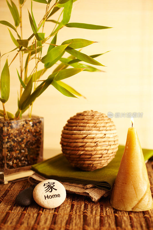 家居装饰竹花瓶静物