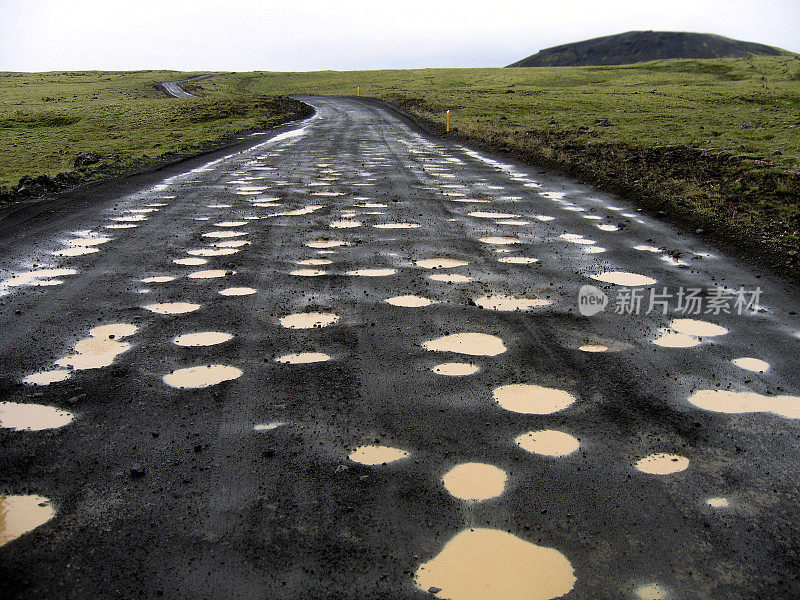 冰岛:高地路线上的疯狂道路洞