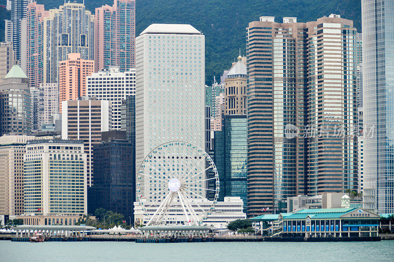 香港的城市景观和天际线