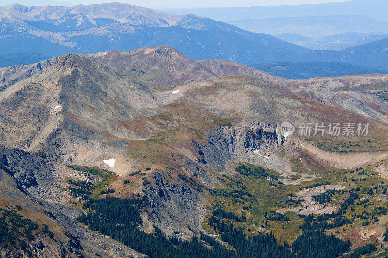 科罗拉多耶鲁山的秋天风景