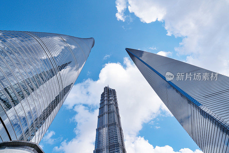 三地标摩天大楼，上海，中国