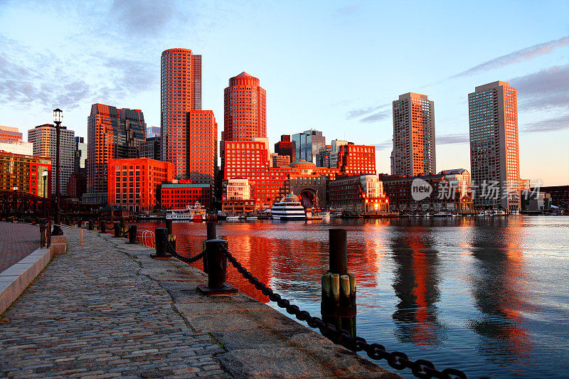 波士顿的天际线