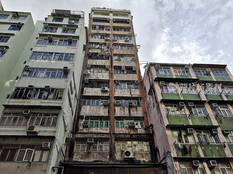 香港九龙旺角的住宅大厦