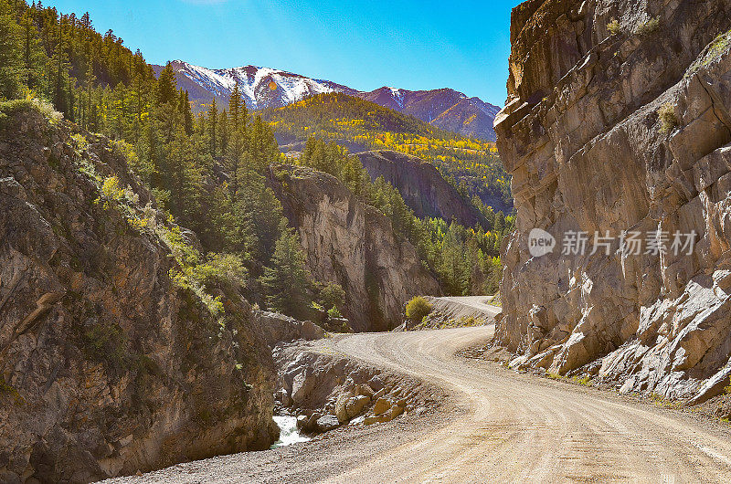 开始的科罗拉多州4x4土高海拔山路在圣胡安山脉