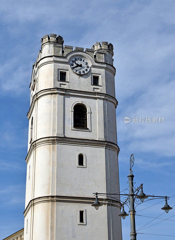 匈牙利德布勒森市老教堂的塔