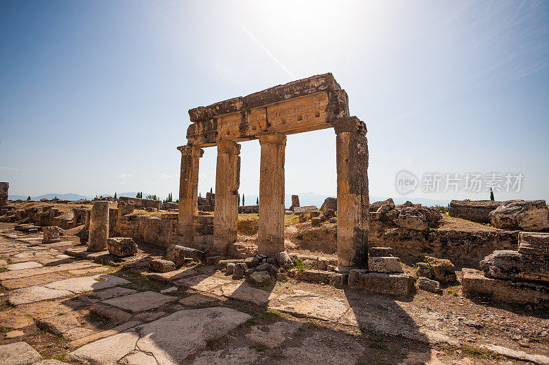 希拉波利斯古城在Pamukkale