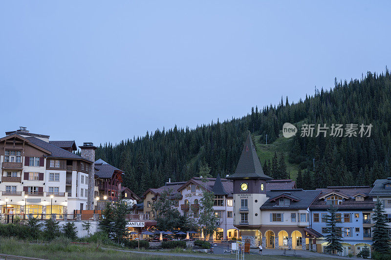 夏天的太阳峰滑雪胜地