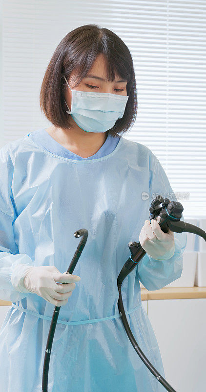 医生检查结肠镜检查装置