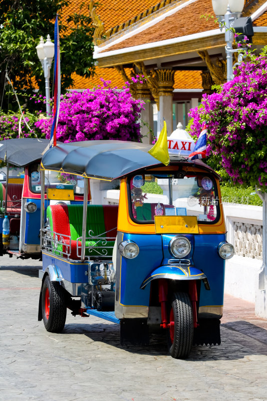 Tuktuk，泰国曼谷的传统出租车