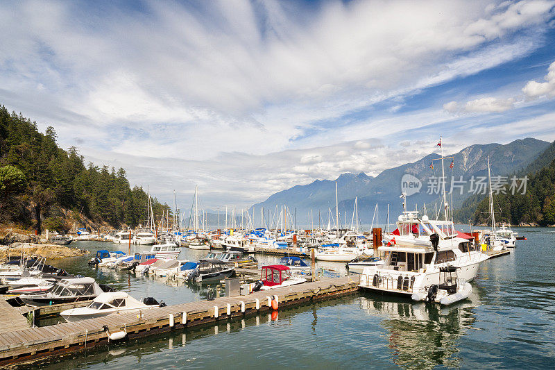 马蹄湾码头，不列颠哥伦比亚省，加拿大