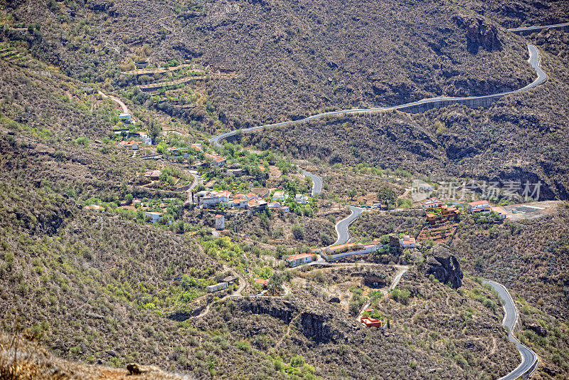 中部山区的村庄(大加那利岛)