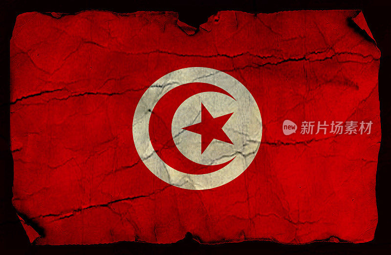突尼斯枯燥乏味的国旗