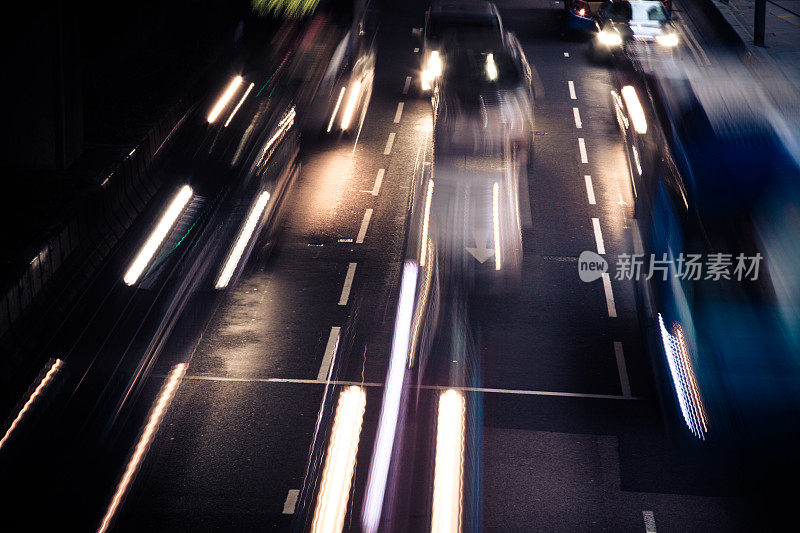 香港道路上的汽车