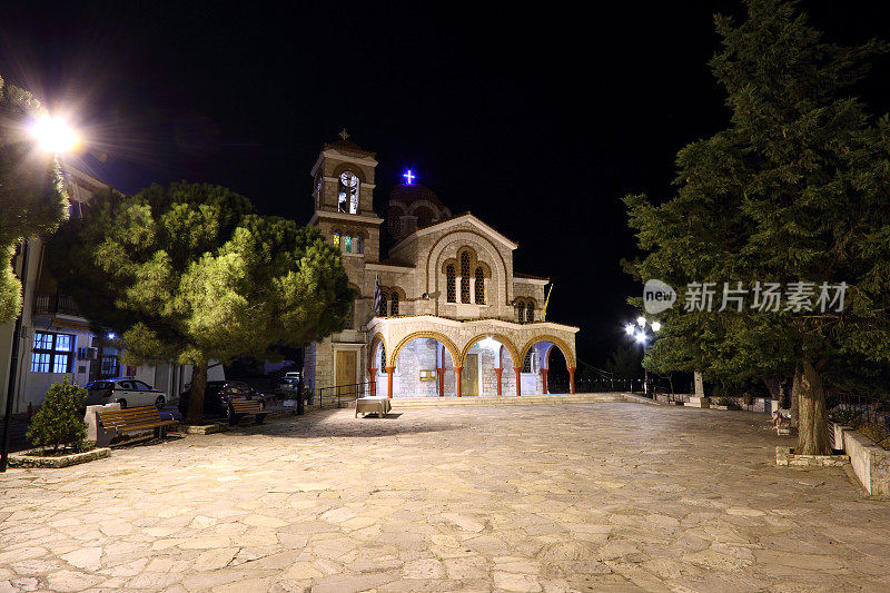 希腊德尔斐的圣尼古拉斯教堂