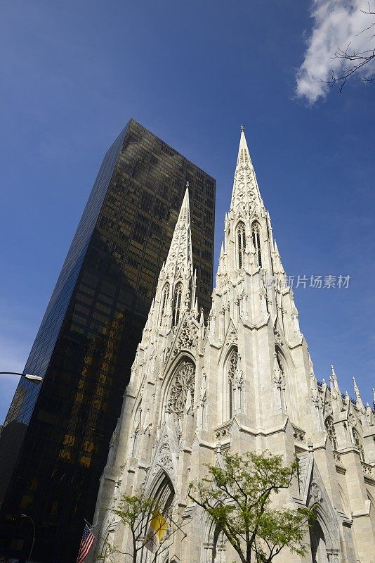 圣帕特里克大教堂，位于纽约市曼哈顿上中城
