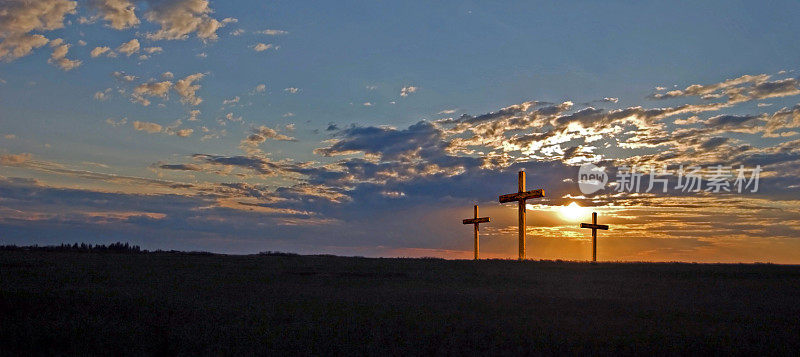 耶稣受难日的三个十字架