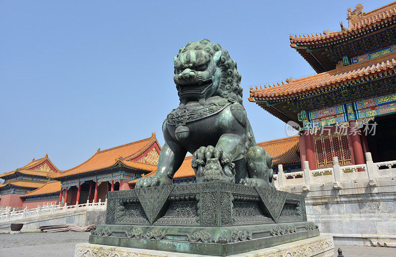狮子，故宫，北京，中国