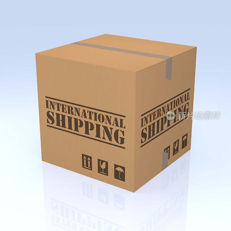 国际海运硬纸板箱