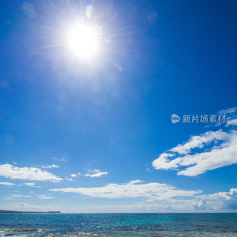 塞浦路斯太阳大海天空